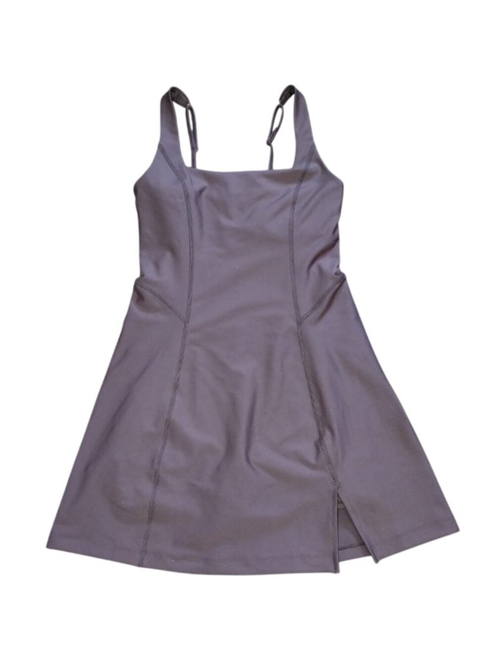 Fitted Lavender Mini Dress with Side Slit